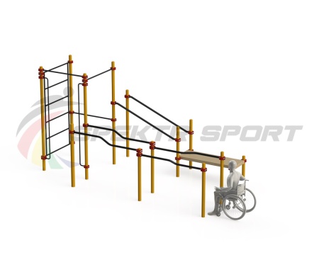 Купить Спортивный комплекс для инвалидов-колясочников WRK-D16_76mm в Михайлове 